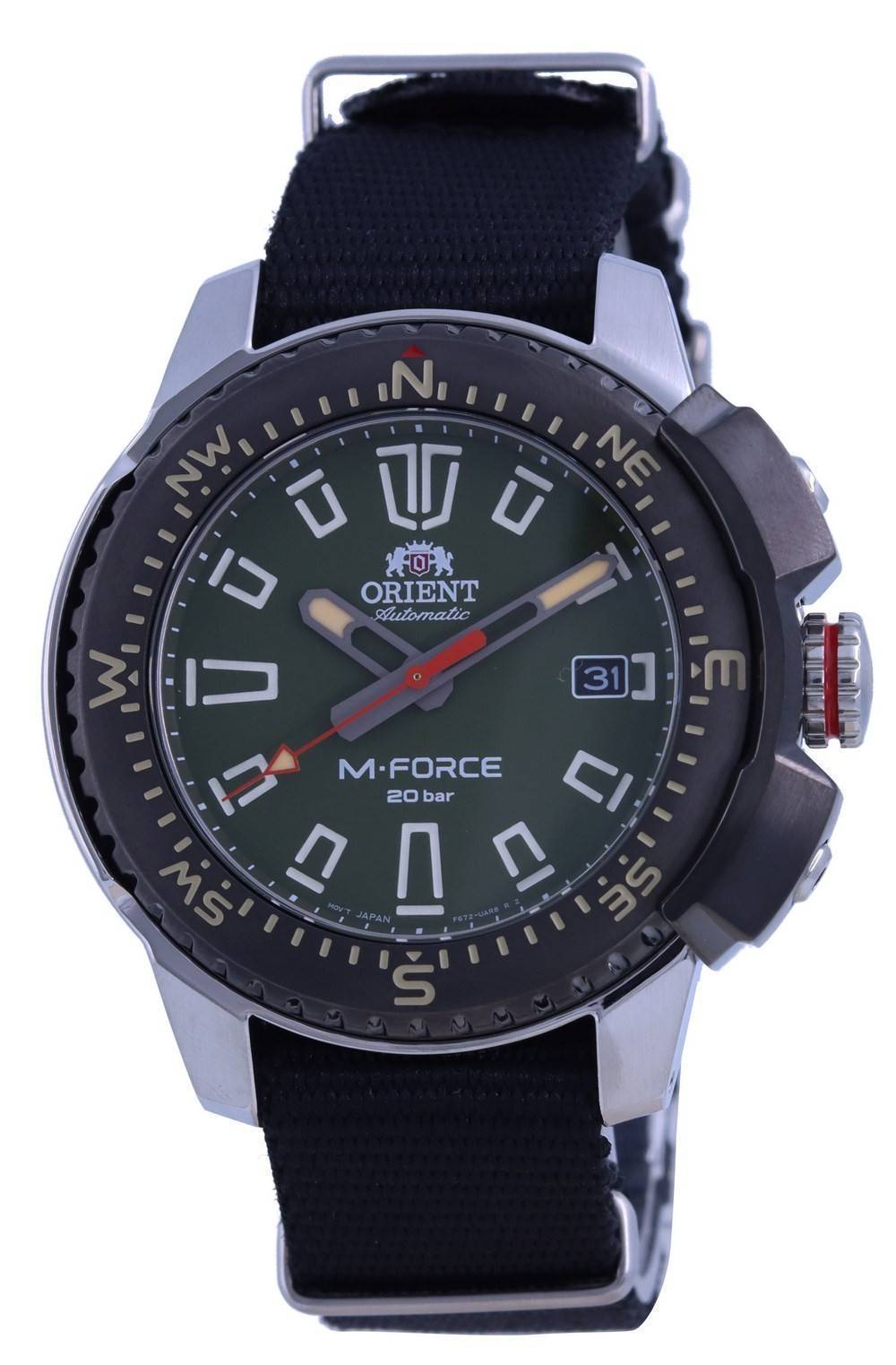 Orient M-Force Green Dial Stainless Steel Automatic Diver's