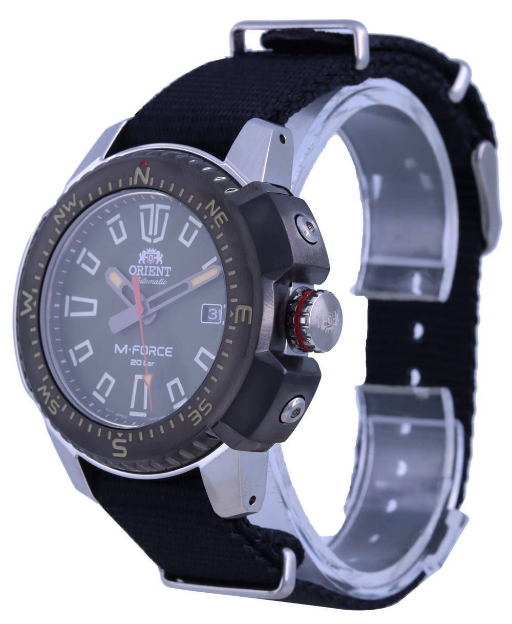 Orient M-Force Green Dial Stainless Steel Automatic Diver's