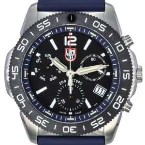 Luminox Pacific Diver Chronograph Navy Rubber Strap Black Dial Swiss Quartz Diver's