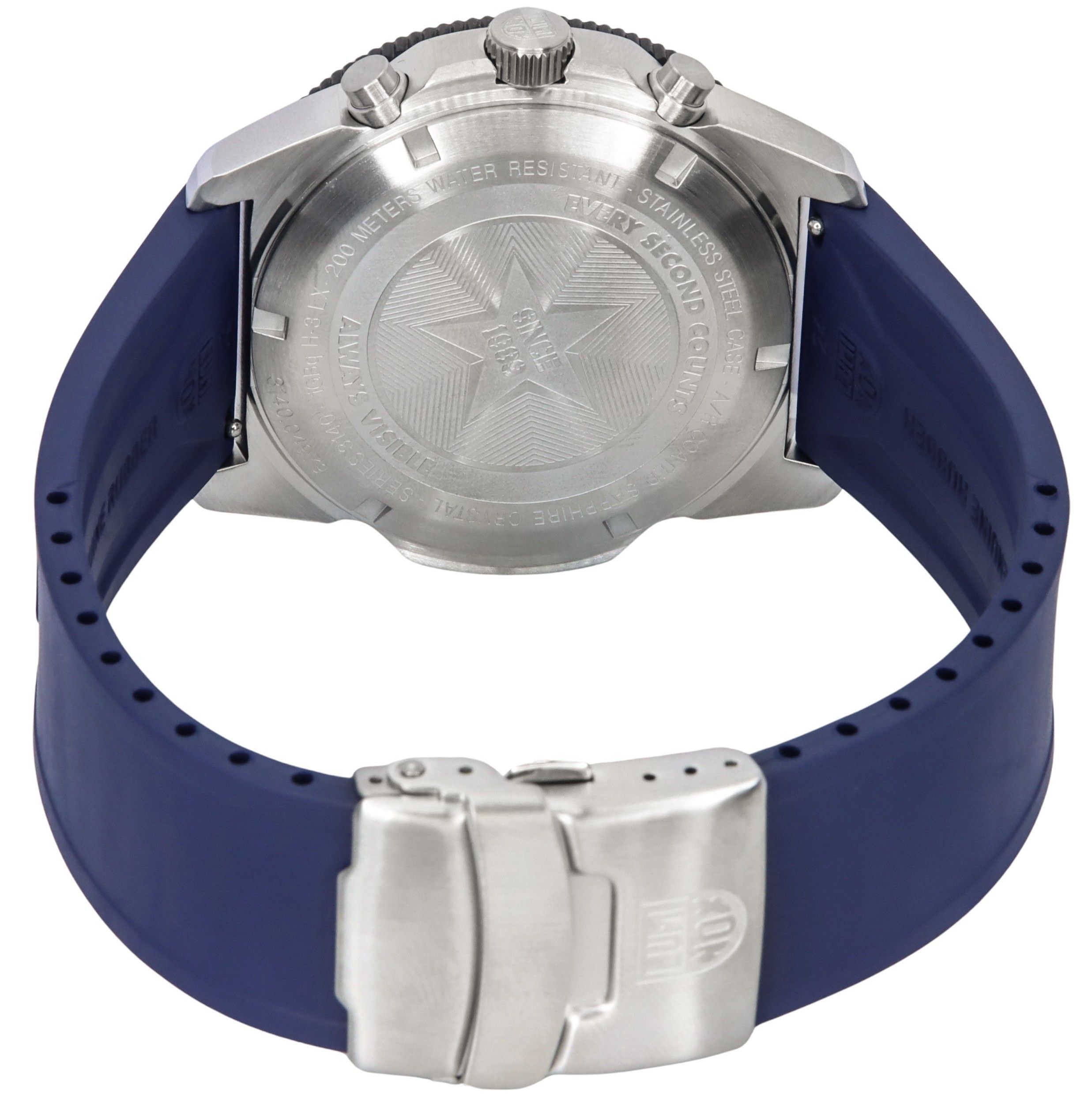 Luminox Pacific Diver Chronograph Navy Rubber Strap Black Dial Swiss Quartz Diver's